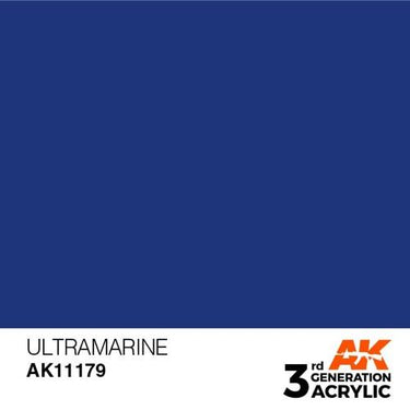 AK Interactive AK11179 Ultramarine Acrylic Paint 17ml (3rd Generation)
